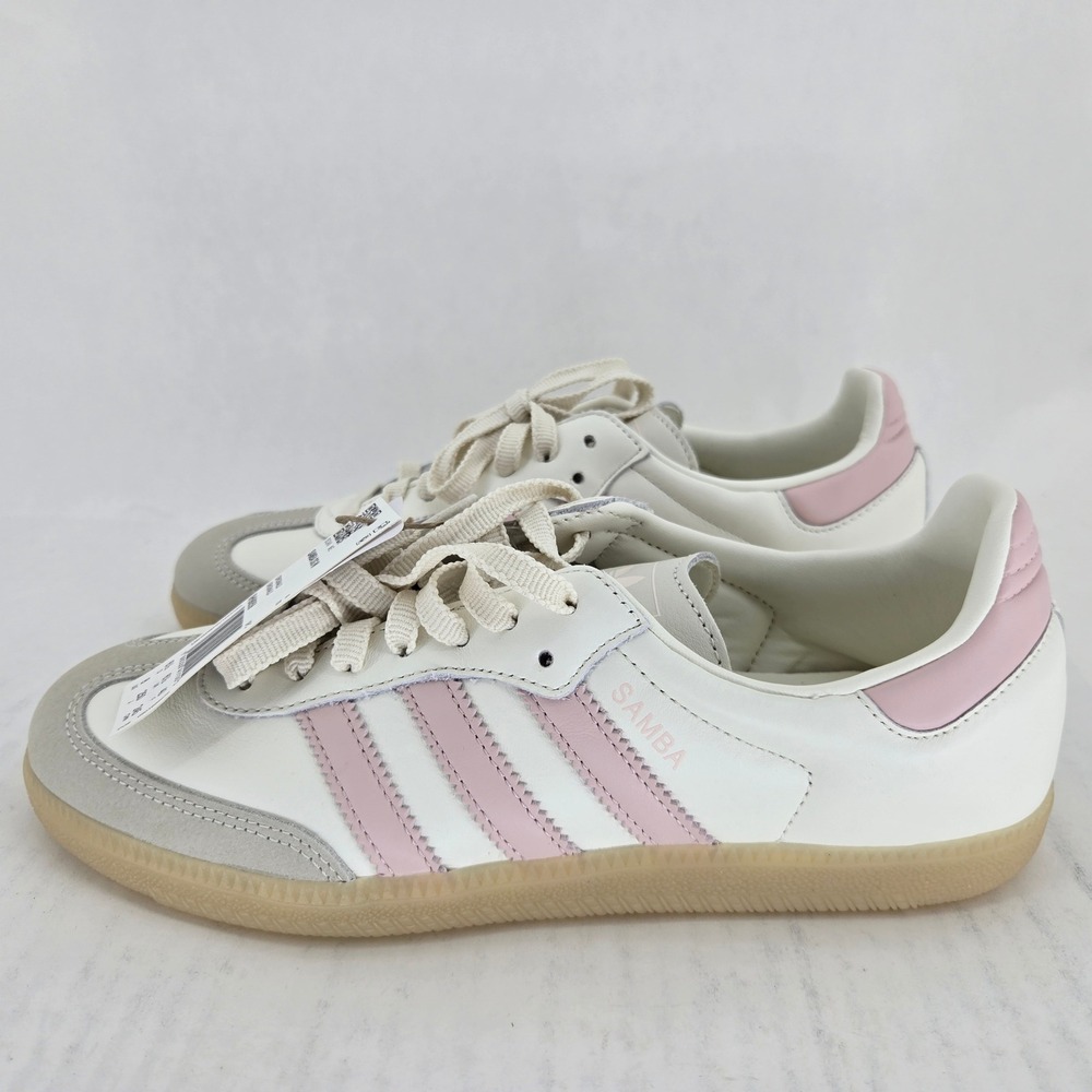 Adidas Samba OG W Off White Pink Sand Strata Gum Sole Sneakers IH9059 Womens 8 - Picture 15 of 15